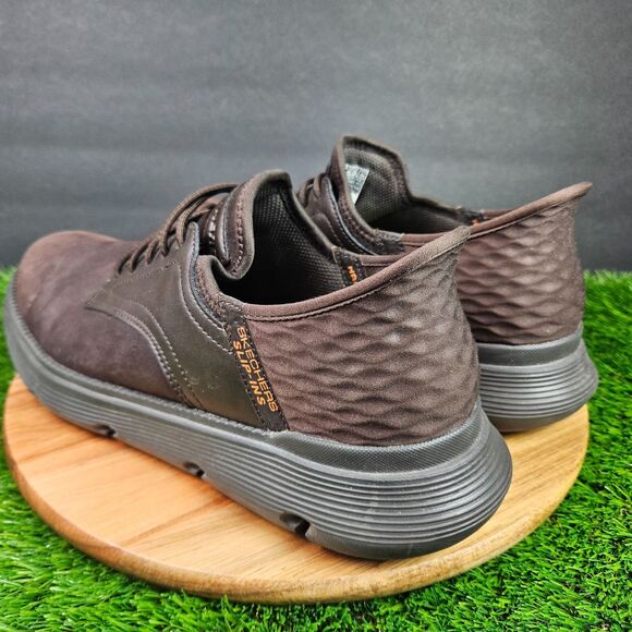 Skechers Garza Gervin Shoes Mens 12 Brown Slip-Ins Sneakers Leather SN 205046 main image 10